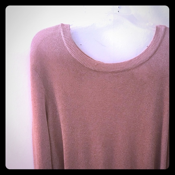 Parker lightweight pink sparkle sweater - Picture 1 of 4